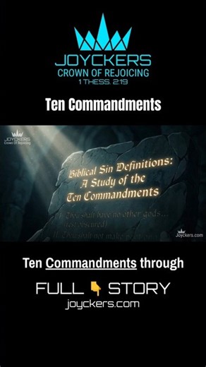 Biblical Sin Definitions: A Study of the Ten Commandments #Joyckers