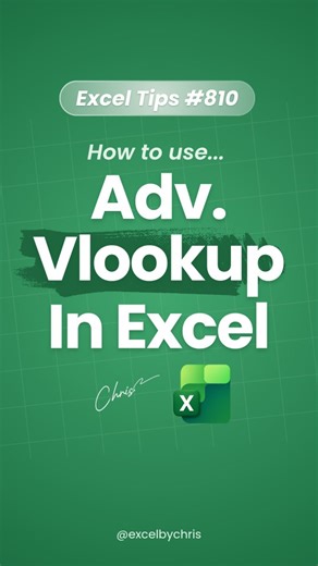 This Excel Hack feels illegal to know!! 🤯 In this tutorial you'll learn how to return multiple values with Vlookup in Excel! #excel #spreadsheets #workhacks #accounting #exceltips | Excelbychris
