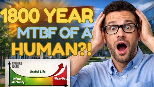 The MTBF of a Human is 1,800 Years (Engineers Get This Wrong) | Darryl Frank