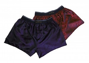 Silk Boxer Shorts in Red and Purple Paisley Pattern Handmade in France, Husband Gift Boyfriend Present Groom Aniversary for Him - Etsy