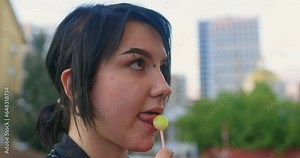 tongue splitting. cutting the tongue, one type of modification of the human body. surgery concept.