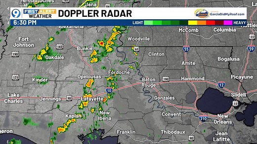 3K views | Radar Loop - 7:00 PM Saturday | WAFB First Alert Weather | Facebook