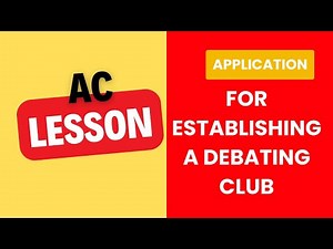 An application to the Headmaster or Principal for establishing a debating club.