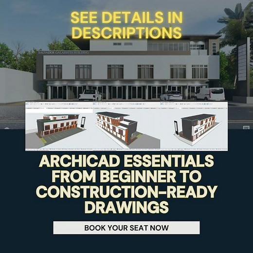 ARCHICAD ESSENTIALS VIDEO TUTORIALS #education #archicadtraining #design #architecturaldesigncourse