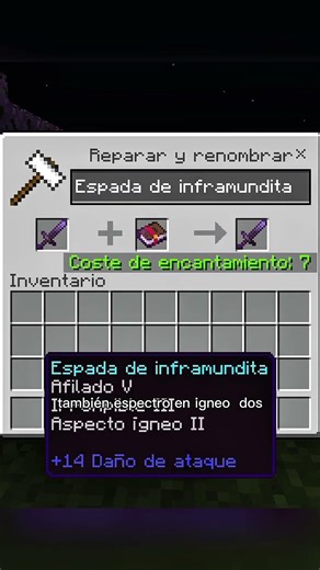 como hacer la mejor espada encantada en minecraft bedrock
