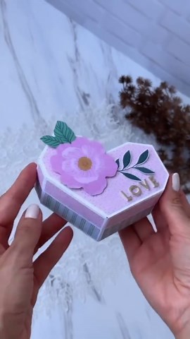 Heart Box Mini Album - Cut File(svg Dxf Png ) for Silhouette & Cricut, Digital Scrapb, 3D Paper, Paper Cutting, DIY. - Etsy