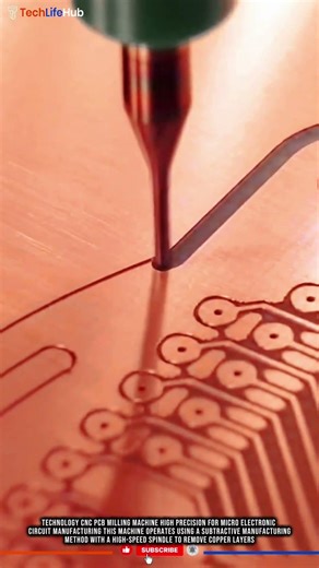 Technology CNC PCB Milling Machine High Precision for Micro Electronic Circuit Manufacturing #tech