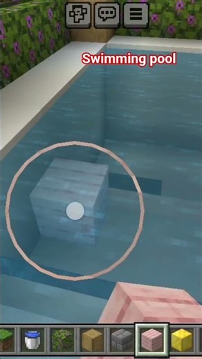 swimming pool in Minecraft #music #minecraftgameplay #minecraft