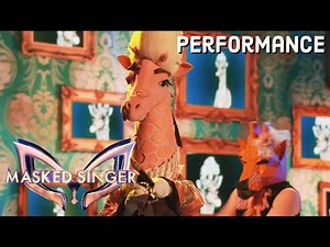 Giraffe sings “Let’s Get It Started” by Black Eyes Peas | THE MASKED SINGER | SEASON 4