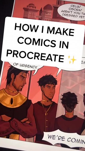 How I make comics in Procreate! ✍️ #procreate #arttutorial #digitalart #webtoon #osora #artist #fyp #comicart #comic #webcomic #ipadart #draw