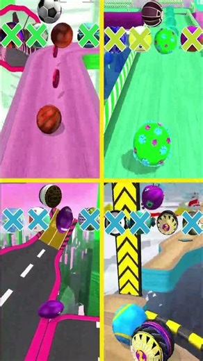 Going Balls vs Rollance vs Action Balls vs Jump Balls - All Spinning Levels