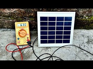 6 Volt 3 Watt Solar Panel full Review and Test (Green Light Solar Panel).