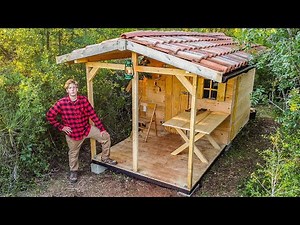 I'm Building This Cabin Porch on my Off Grid Land & Building the Main Log House | EP14