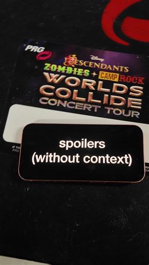 When Worlds Collide…anything can happen 🍎🧟‍♂️⛺️🎸 The Descendants/ZOMBIES/Camp Rock Worlds Collide Concert Tour starts THIS Friday! Tickets on sale now.