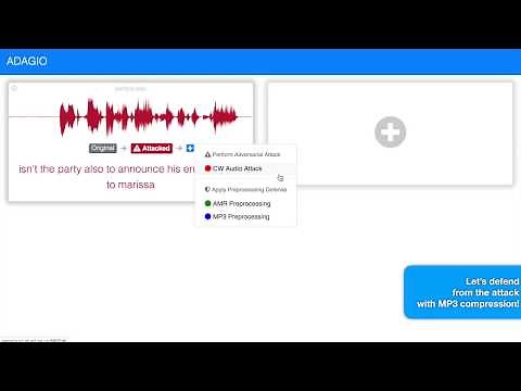 ADAGIO: Interactive Experimentation with Adversarial Attack and Defense for Audio