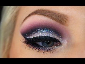 New Years Eve Look #2 | White Glitter Cut-Crease