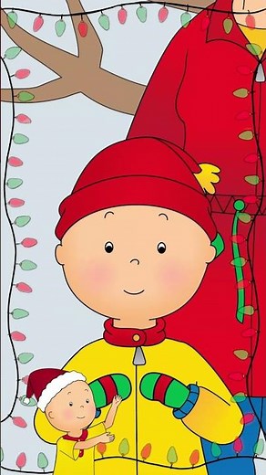 Caillou Building a Snowman ☃️ #shorts