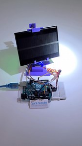 DIY Solar Tracker Using Arduino! ☀️⚡#arduino #electronics #engineering #arduinoproject #electricalengineer #arduinobeginner #solar | SunFounder OpenSource
