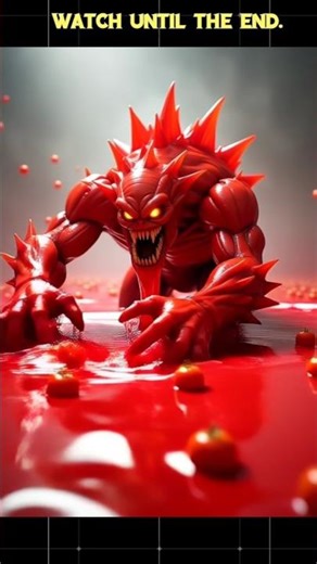 The Tomato Monster Awakens,Terrifying 3D Horror Short #shorts