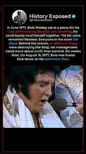 Elvis Presley’s Final Song Before His Passing in 1977 👑💔