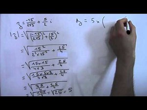 Calcul de la forme exponentielle d'un complexe (partie 3)