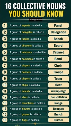 16 Collective Nouns You Should Know 📚 | Improve Your English Vocabulary