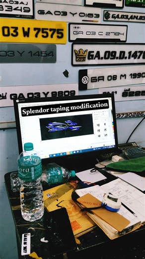 Splendor Kerala modification part 11 Splendor modification || Splendor taping design #viral #tapping