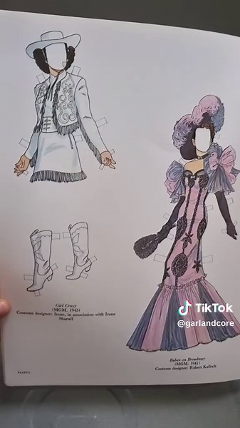 judy garland in paper doll #judygarland #collection #vintagebook
