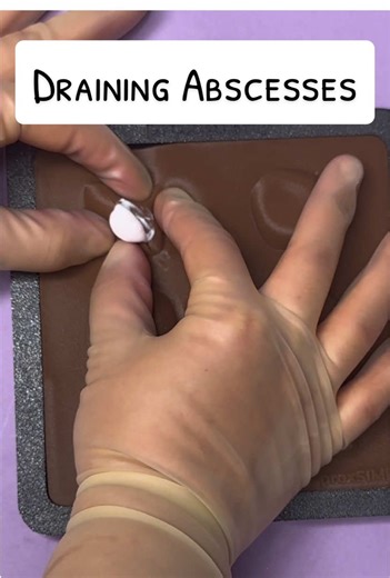 Draining Abscesses 😷 #medicaltiktok #doctorsoftiktok #surgeonsoftiktok #veterinariansoftiktok #learnontiktok