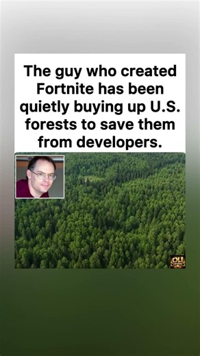 Fortnite Creator Saves Forests 🌳 ✨#TimSweeney #Fortnite #shorts