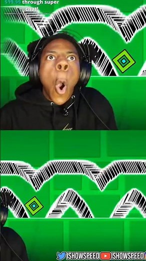 ISHOWSPEED BEATS HARDEST JUMP 5X IN GEOMETRY DASH #ishowspeed #speed #gaming #geometrydash