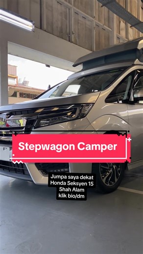 Kaki camping meh tengok ni kejap 😁 #hondastepwagon #stepwagon
