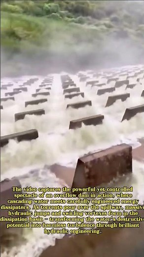 Nature's Fury Tamed: The Engineering Marvel of Overflow Dam Energy Dissipation!