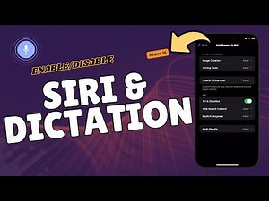 How to Enable/Disable Siri and Dictation on iPhone 16