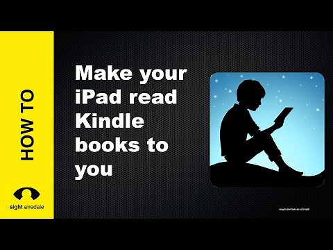 Make your iPad read Kindle Books to you with Speak Screen/Selection