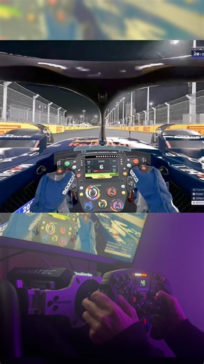 How Full Push Looks With a Fanatec x Red bull wheel #f1 #f125 #formula1 #fanatec #racing #verstappen