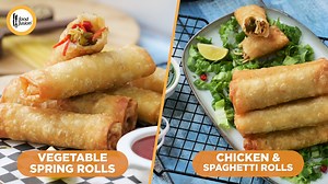 Two Ramzan Special Make and Freeze Spring roll recipes: 1. Vegetable spring roll 2. Chicken & noodle roll. Quick and easy recipes with methods to bake, fry and air fry. #HappyCookingToYou #FoodFusion #RamzanSpecial #Recipes #ArrayWah Written Recipe: https://bit.ly/3u37qor | Food Fusion