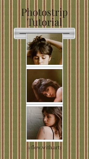 Arty🍀 | Photostrip tutorial ⋆˚࿔ Here's a more indepth tutorial : 1. Open Canva > video > IG story (Better to use IG reel) 2. Add your background... | Instagram