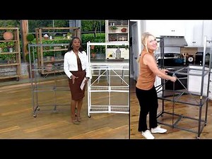 Pop-It Large 4-Tier Heavy Duty Rack with Caster Wheels on QVC