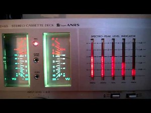 Vintage JVC KD65 cassette deck tape player with Super ANRS