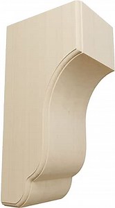 Ekena Millwork COR03X04X06CPMA Capistrano Mission Wood Corbels, 3 1/2"W x 4"D x 6 1/2"H, Maple