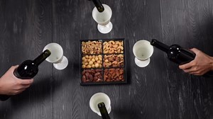 Nuts Gift Basket, Gourmet Snack Box,in Elegant Box, Gift Set For, Birthday Party, Care Package, Sympathy, Healthy Gift, Gift for Men and Women. Kosher, Snackberry (Single)