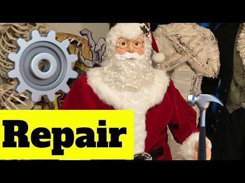 REPAIR video: PAC Life Size Animated Dancing Santa Claus