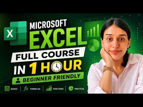 Microsoft Excel Complete Course 2026 in Hindi | Excel Tutorial For Beginners | Basic to Advanced