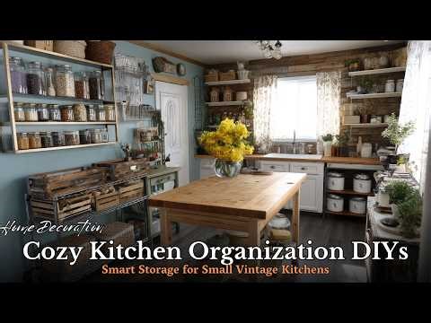 Small Kitchen Storage Hacks That Actually Work | Cozy DIY Ideas for Vintage Homes