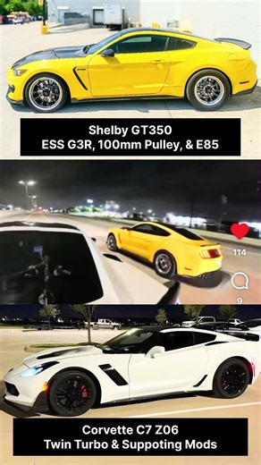 ESS "G3R" Supercharged Shelby GT350 🆚 Twin Turbo Corvette C7 Z06