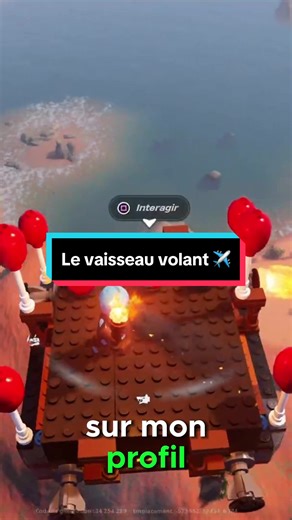 Construire un vaisseau volant sur Fortnite Lego