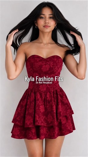 POV: Ang Red Floral Tube Dress na Pang-Main Character ❤️✨ #Shorts