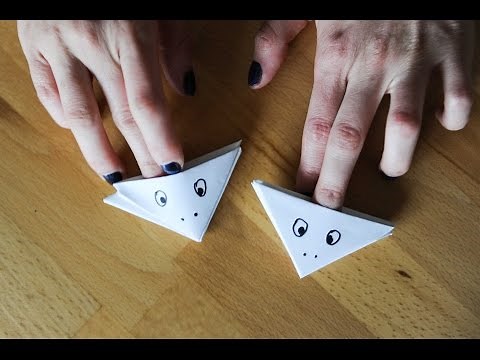 Origami. Frog. Лягушка. Der Frosch.