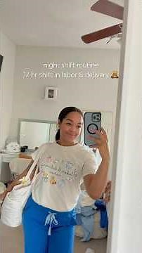 How I Prep for a 12 Hour Night Shift | GRWM Labor & Delivery Nurse🧸